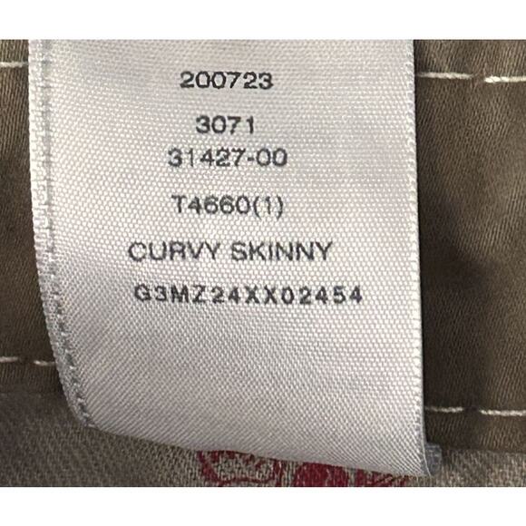 True Religion Thick Stitch Curvy Skinny Low-Rise Green Pants Jeans 30X27 - Picture 9 of 9